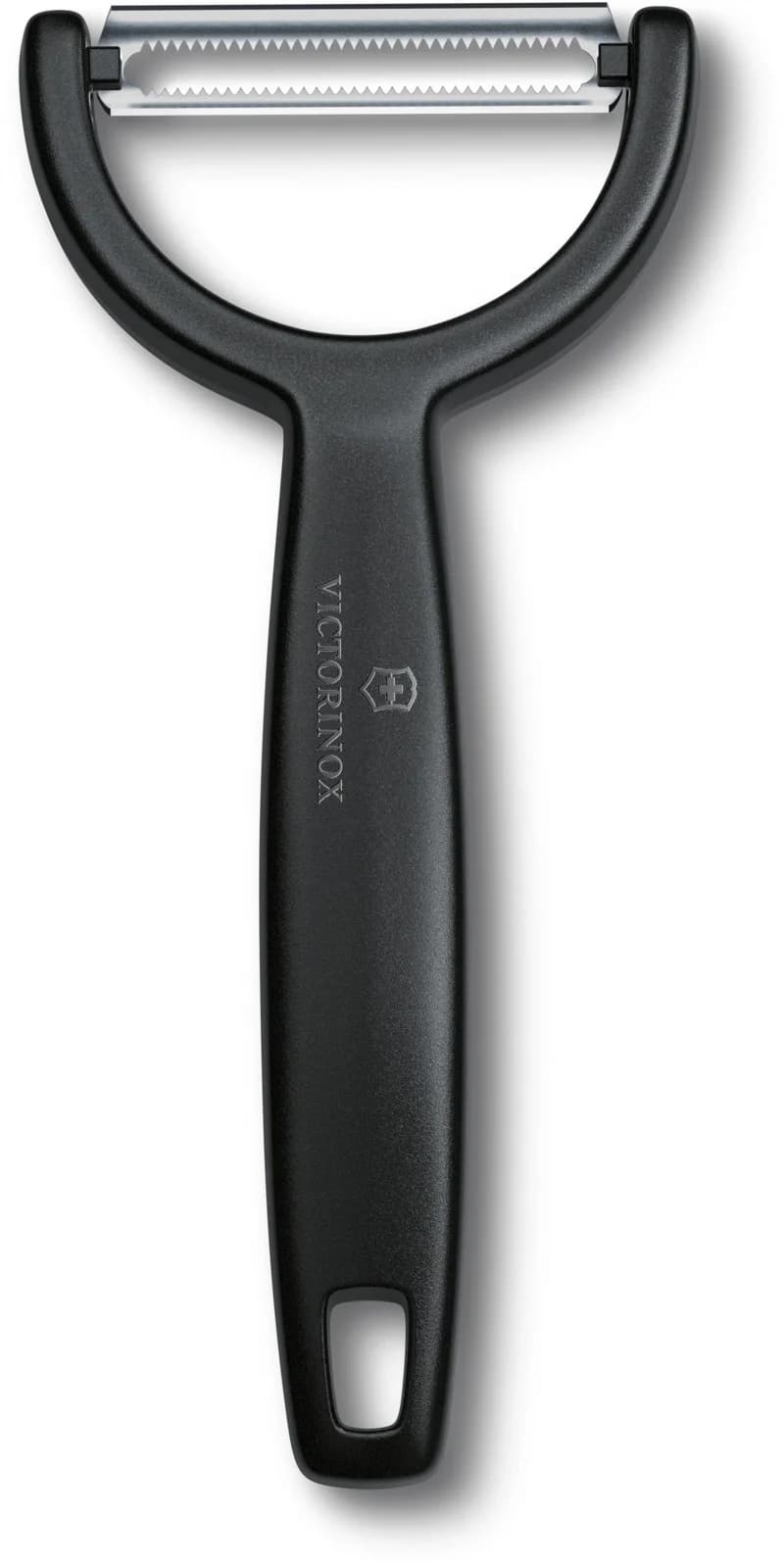 Овощечистка Victorinox Ypsoс лезвием двухсторон. черный упак.:европодвес (6.0963.3)