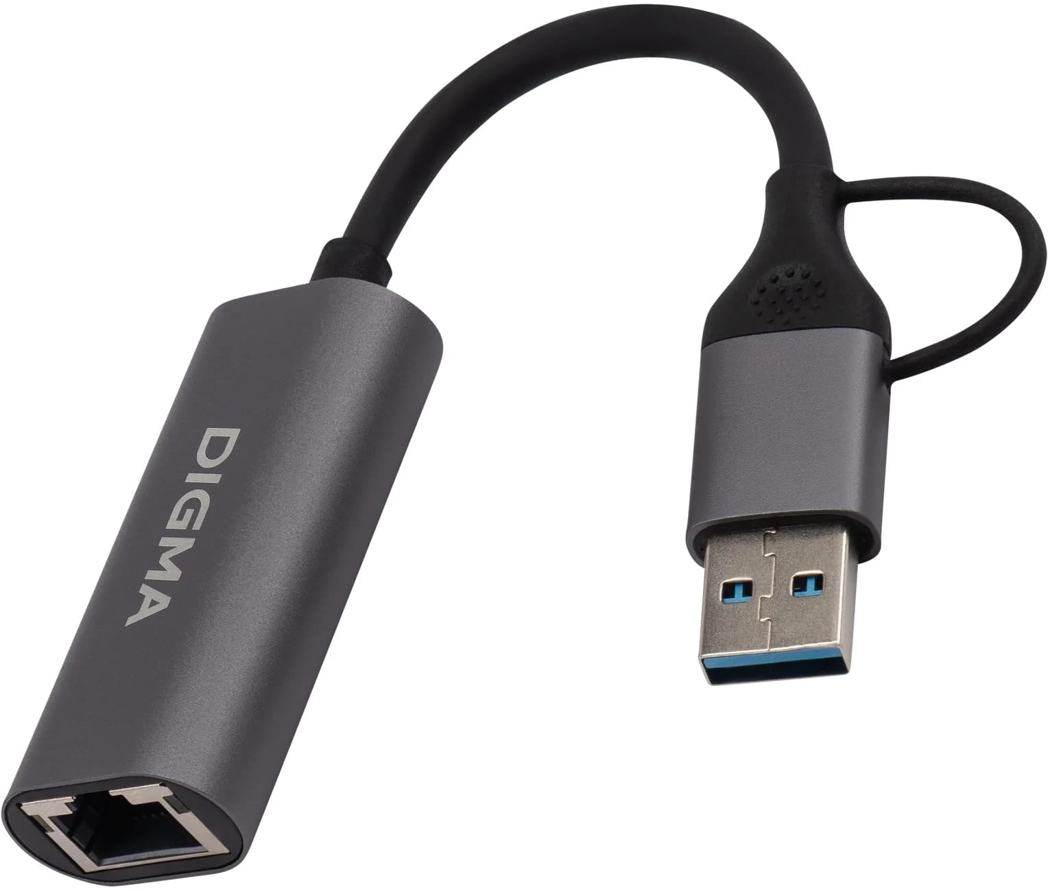 Сетевой адаптер Gigabit Ethernet Digma DLA-GEUC01 USB 3.0