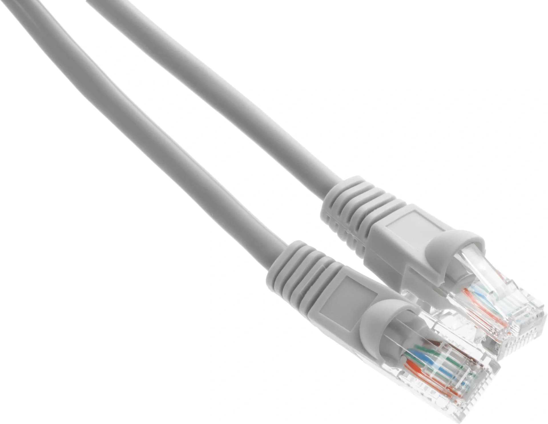 Патч-корд KingPrice KP-PC-c5e-3m-g 1Гбит/с UTP 4 пары cat.5E CCA molded 3м серый RJ-45 (m)-RJ-45 (m)