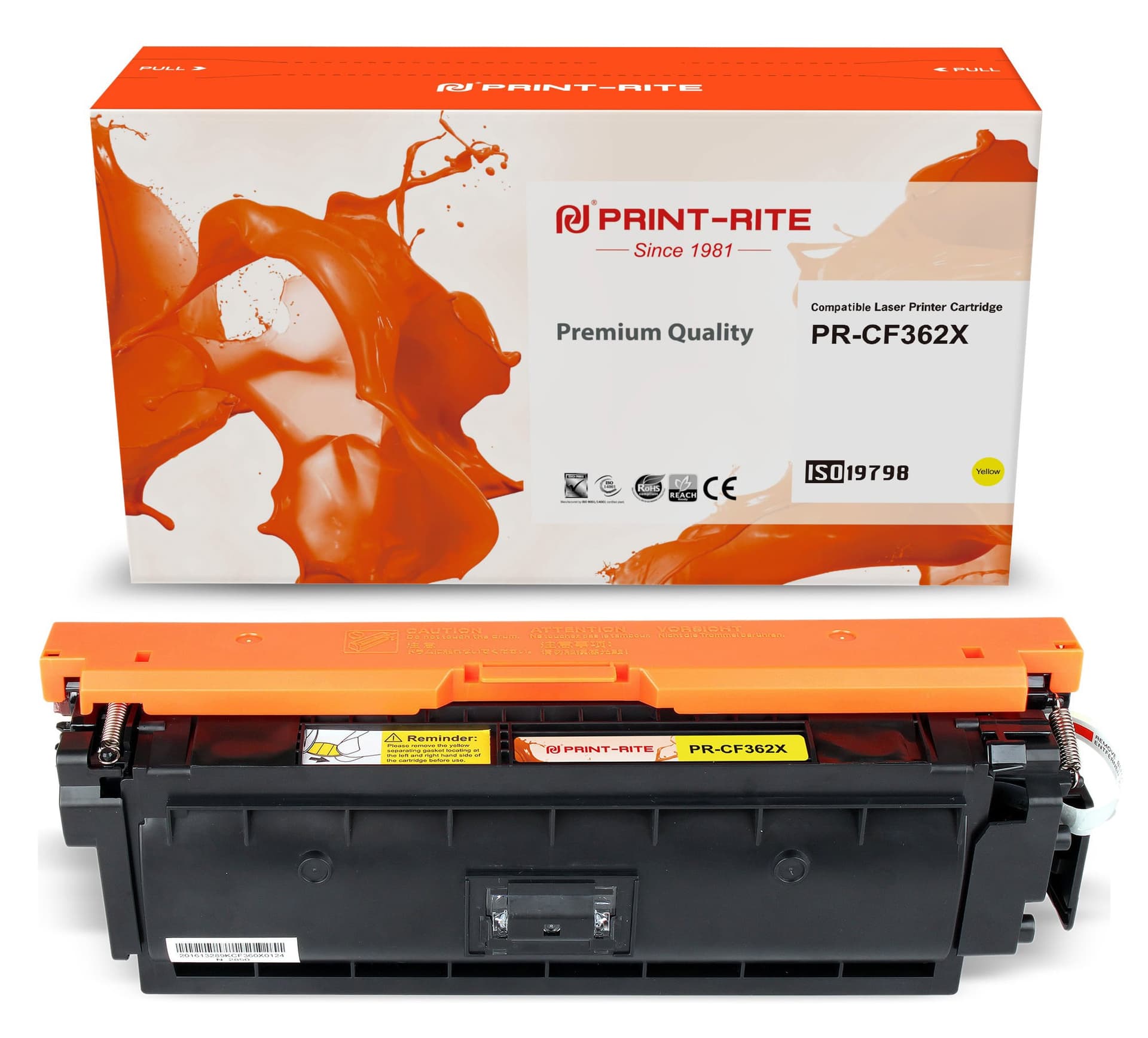 Картридж лазерный Print-Rite TRHGL9MPU1J PR-CF362X CF362X желтый (9500 стр.) для HP CLJ M552dn/M553dn/M553N/M553x
