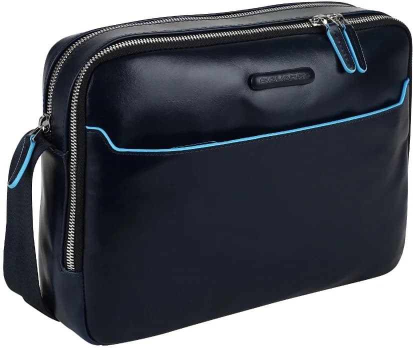 Сумка-мессенджер Piquadro Blue Square CA5086B2/BLU2 темно-синяя натур.кожа