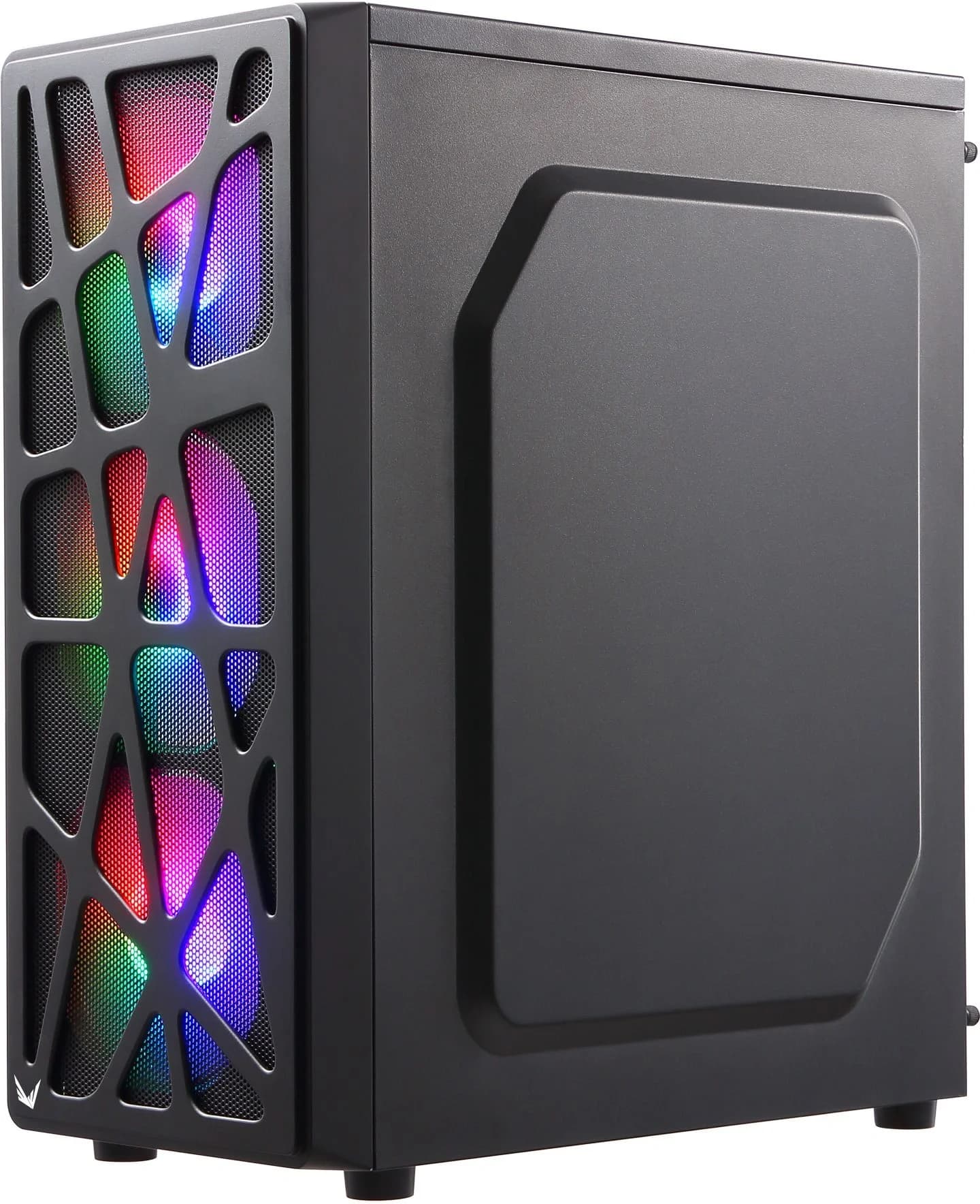 Корпус Formula Mana черный без БП ATX 4x120mm 2xUSB2.0 1xUSB3.0 audio bott PSU