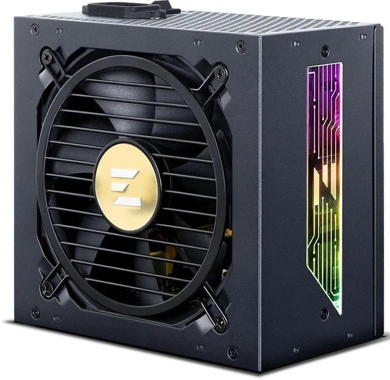 Блок питания Zalman ZM1000-TMX2 VIEW, 1000W, ATX12V v3.0, APFC, 12cm Fan, 80 PLUS Gold Gen5, Full Modular, side ARGb lights, Retail