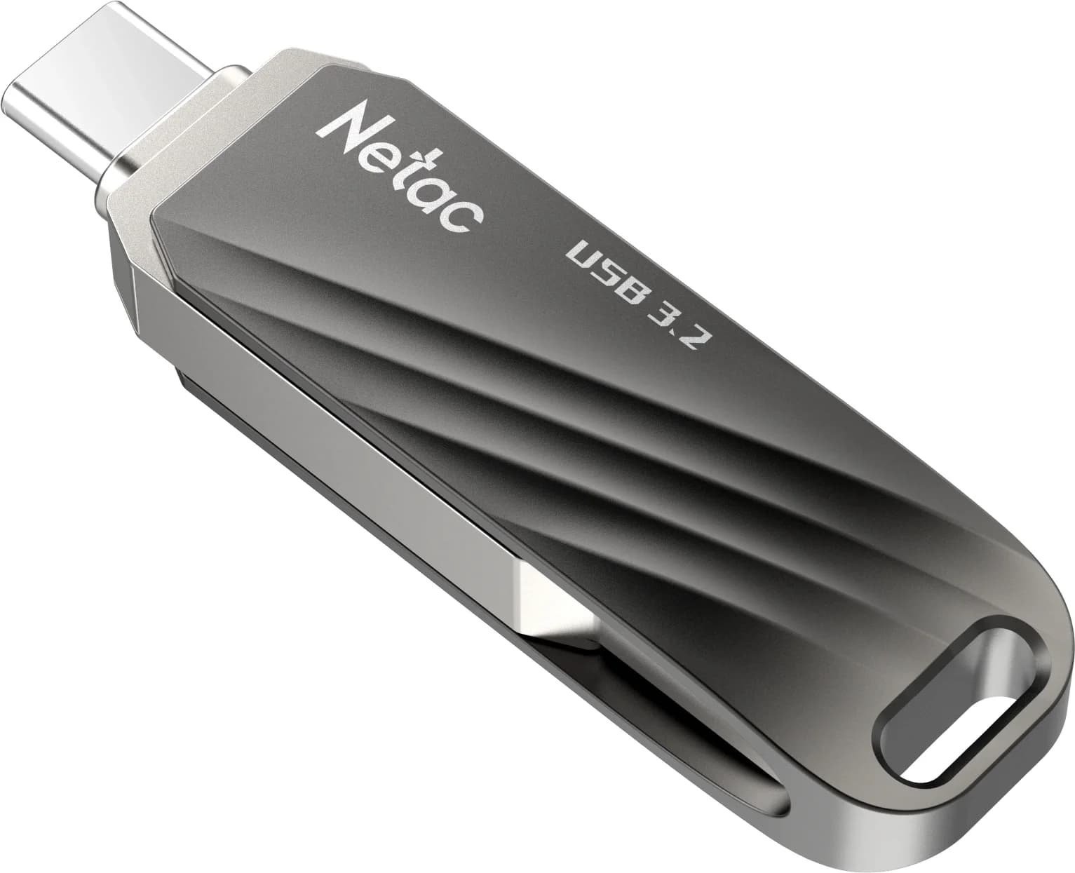Флеш Диск Netac 32GB US11 NT03US11C-032G-32BK USB3.2 черный/серебристый