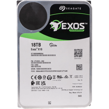 Жесткий диск/ HDD Seagate SAS 18Tb Exos X18 12Gb/s 7200 256Mb 1 year warranty (clean pulled)