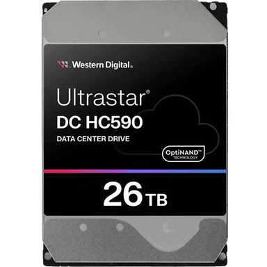 Жесткий диск/ HDD WD SAS Server 26Tb Ultrastar DC HC590 7200 12Gb/s 512MB 1 year warranty (replacement ST24000NM007H, MG11SCA24TE)