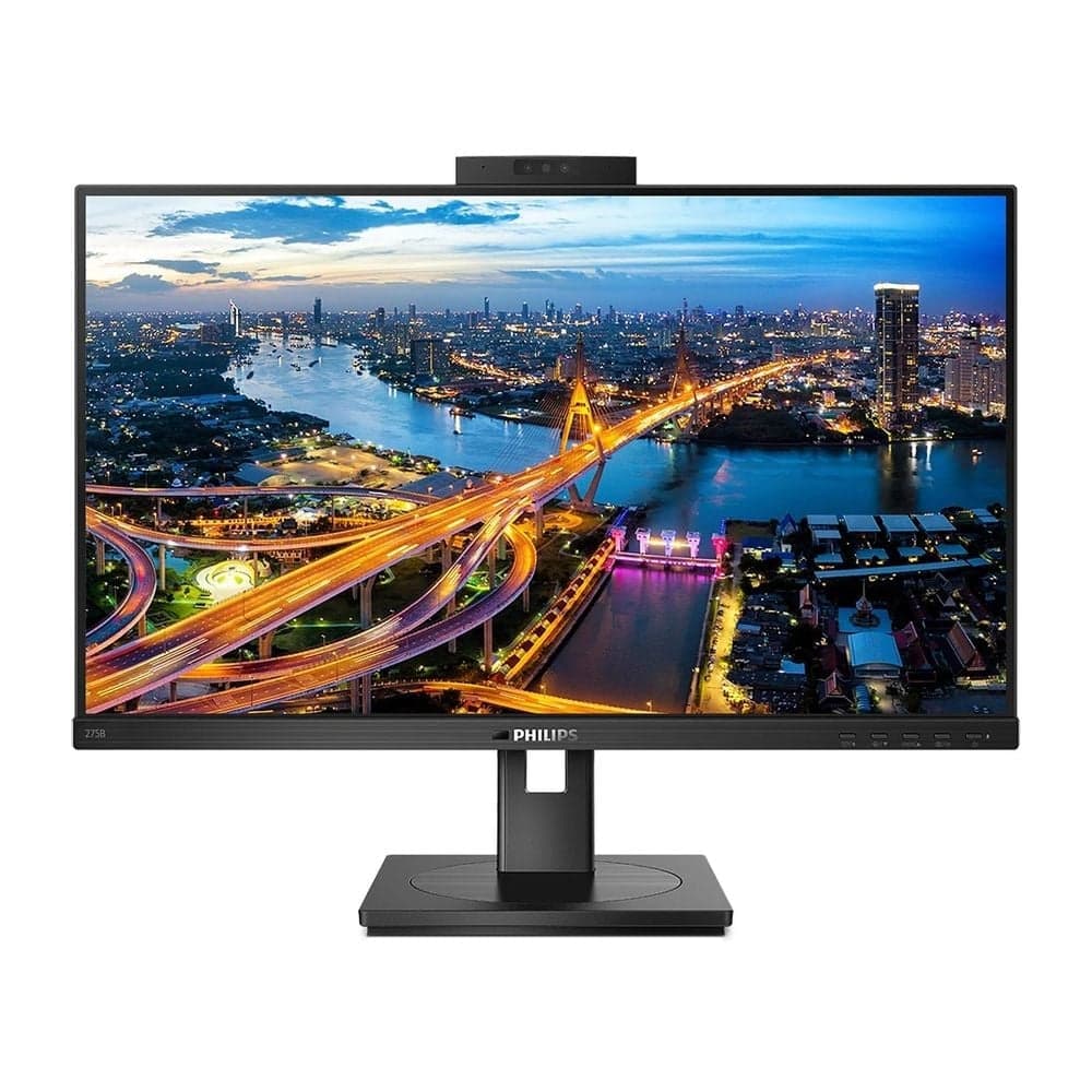Монитор Bad Pack 27" PHILIPS 275B1H (00/01) Black (IPS, 2560x1440, DVI+HDMI+DP, USB Hub, 4 ms, 178°/178°, 1000:1, 75Hz, MM, Camera, Pivot)