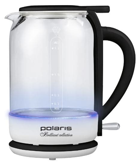 Чайник Polaris PWK-1753-СGL белый/черный