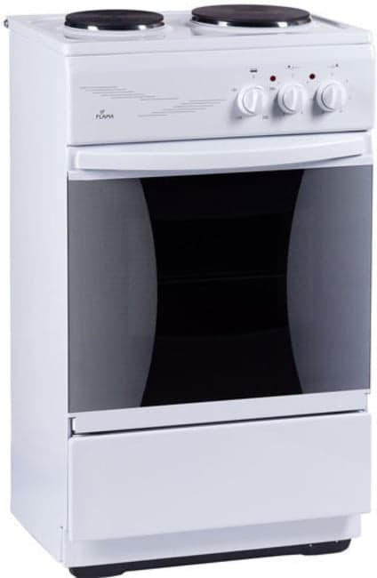 Эл. плита FLAMA CE 3201 W ( 2-х комф)