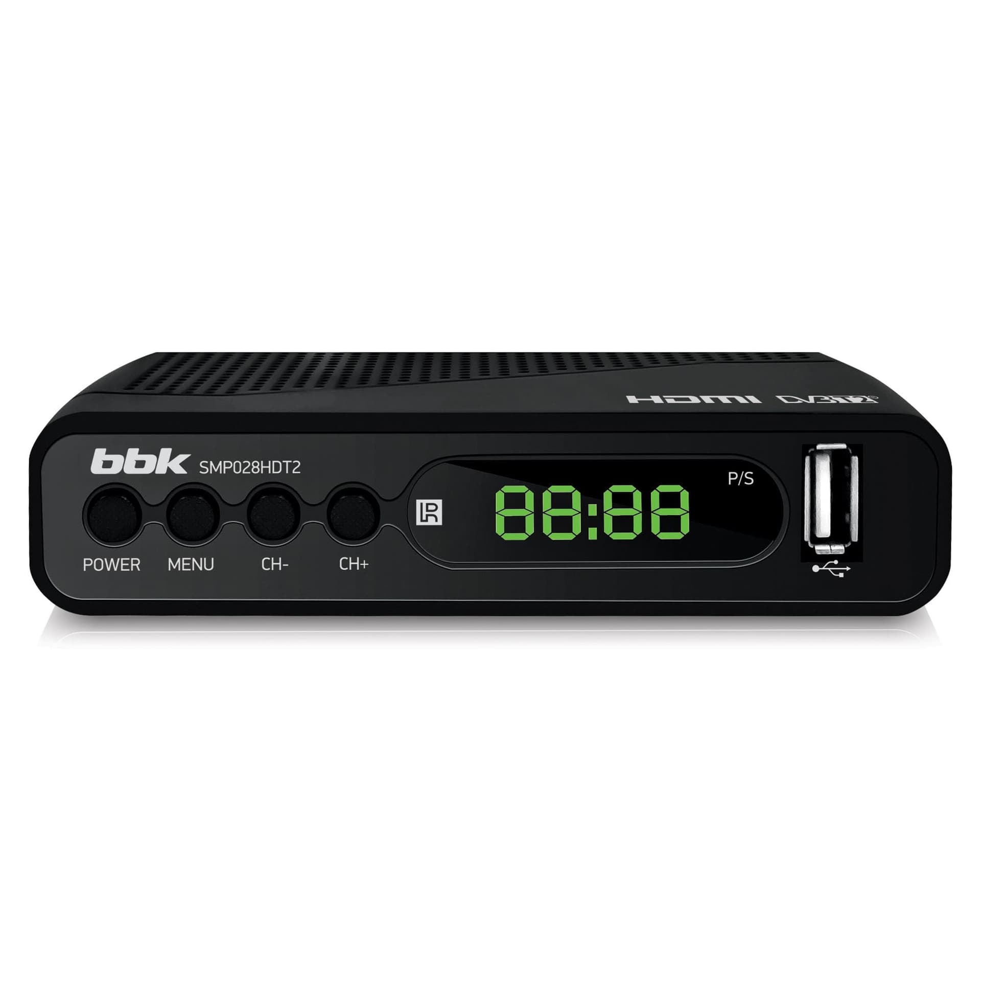 DVB-T2 ресивер BBK SMP028HDT2 черный