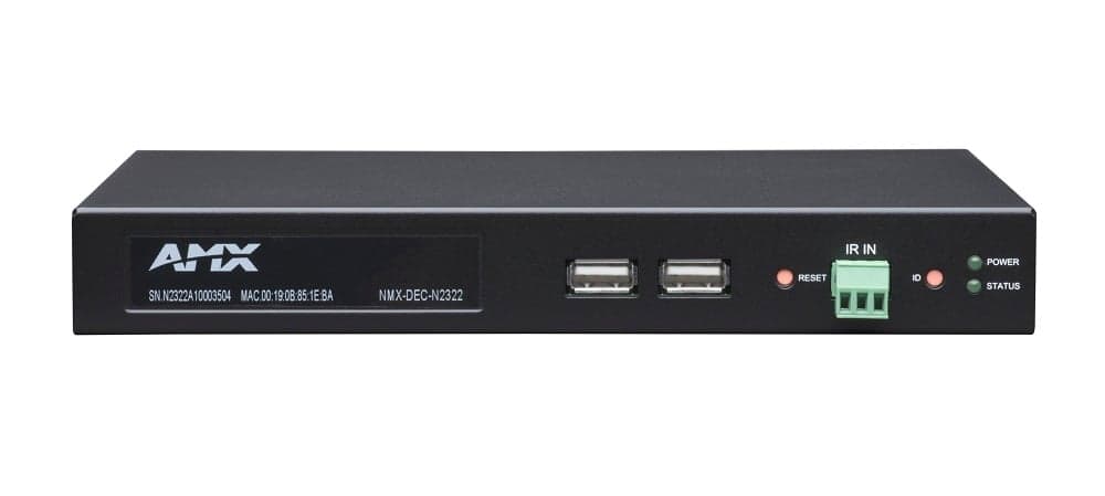 Декодер-приемник HDMI по IP AMX NMX-DEC-N2322 4K/30 (FGN2322-SA)