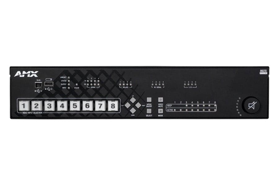 Коммутатор презентационный FG1901-16-EK AMX NCITE-813AC 8x1:3 4K60, встроенный усилитель и контроллер