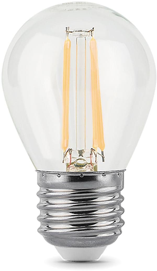 Лампа светодиодная Gauss Filament 5Вт цок.:E27 шар 220B св.свеч.бел.теп. (упак.:1шт)