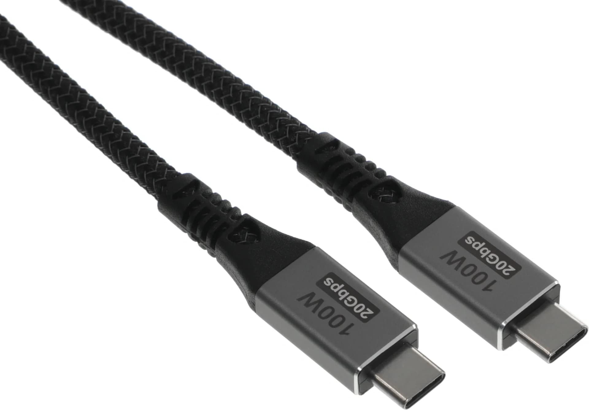 Кабель Premier 100W/4K 60HZ/20GBS USB Type-C (m)-USB Type-C (m) 1м черный