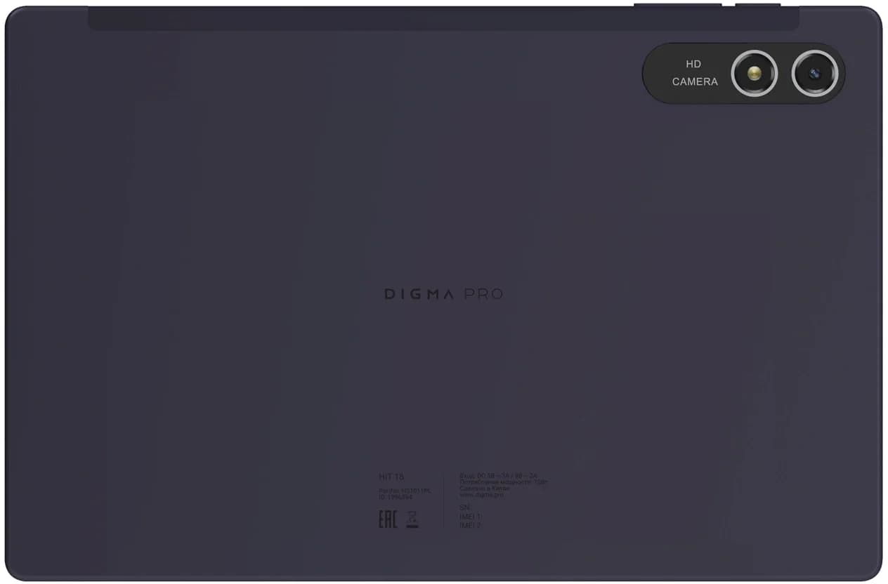 Планшет Digma Pro HIT 18 T616 8C/8Gb/256Gb 10.5" IPS 1920x1200/4G/2Sim/фиолетовый/BT/13Mpix (уценка)