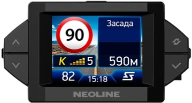 Видеорегистратор с радар-детектором Neoline X-COP 9350 GPS черный