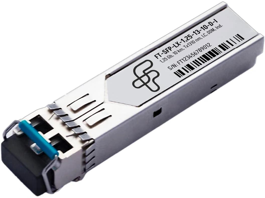 Трансивер Future Technologies FT-SFP-LX-1,25-13-10-D-I Custom Firmware оптич. SFP SM 1.25Гбит/с Tx:1310нм до 10км