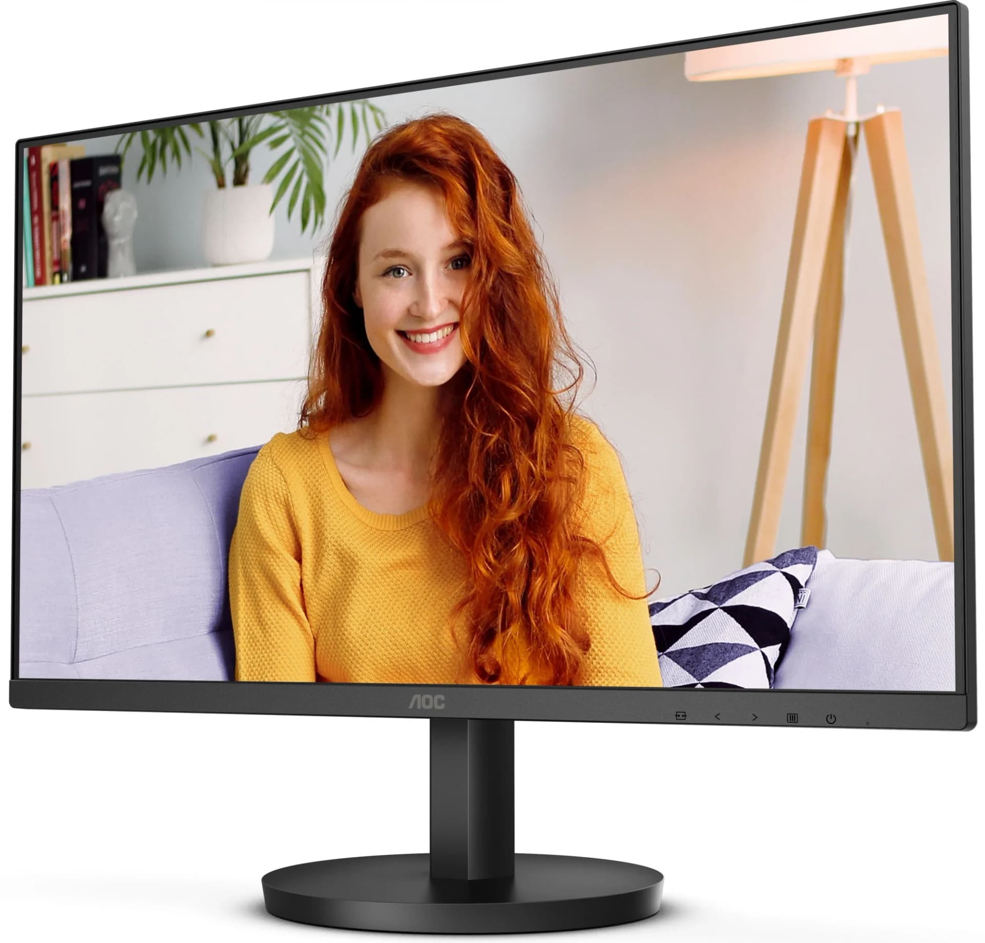 Монитор AOC 23.8" 24B3HMA2 Black (VA, 1920x1080, D-sub+HDMI, 4 ms, 178°/178°, 250 cd/m, 4000:1 (20M:1), 100Hz, MM)