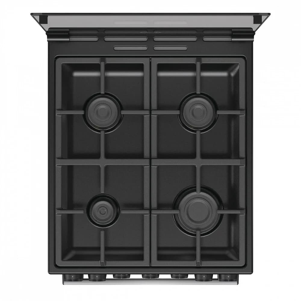 Плита комбинированная Gorenje GK5B44SF серебристый, конфорок 4 газовых, духовка 70 л, 50 см x 85 см x 59.4 см