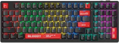 Клавиатура A4Tech WS98 Pixels механическая темно-серый/белый USB беспроводная BT/Radio for gamer LED (WS98)