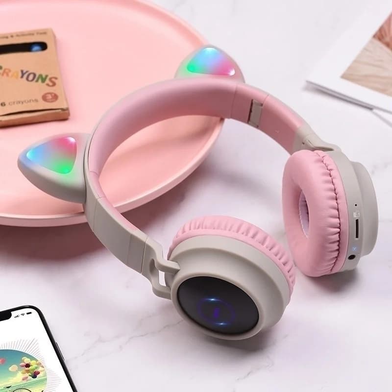 Гарнитура накладные Hoco W27 Cat серый беспроводные bluetooth накладные