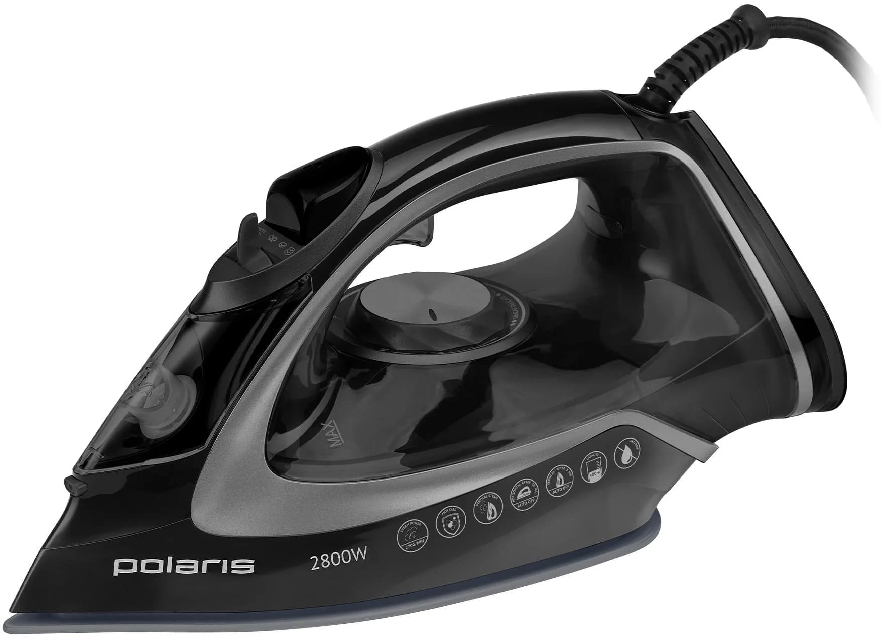 Утюг Polaris PIR 2821AK 2800Вт черный/золотистый