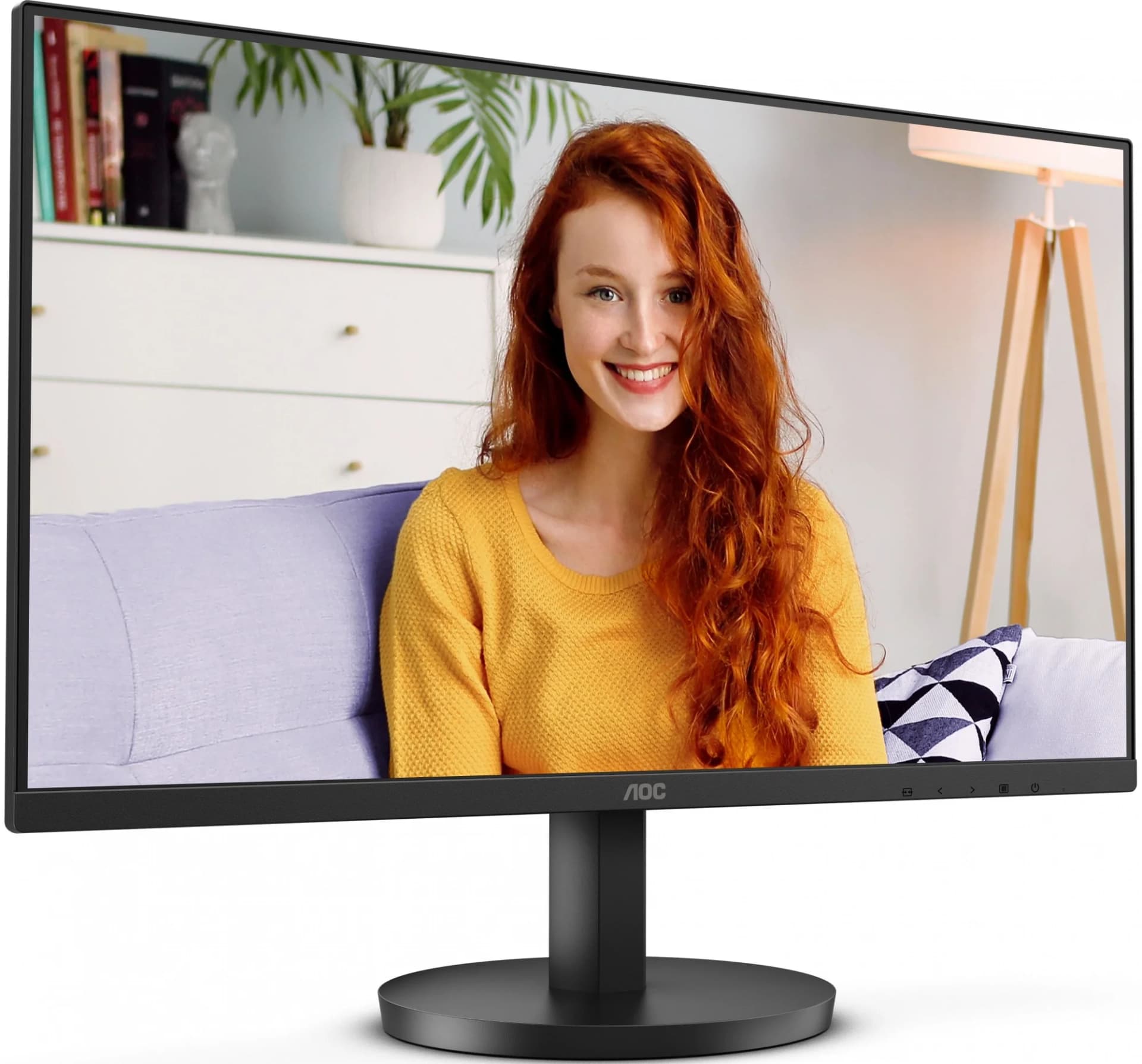 Монитор AOC 23.8" 24B3HMA2 Black (VA, 1920x1080, D-sub+HDMI, 4 ms, 178°/178°, 250 cd/m, 4000:1 (20M:1), 100Hz, MM)
