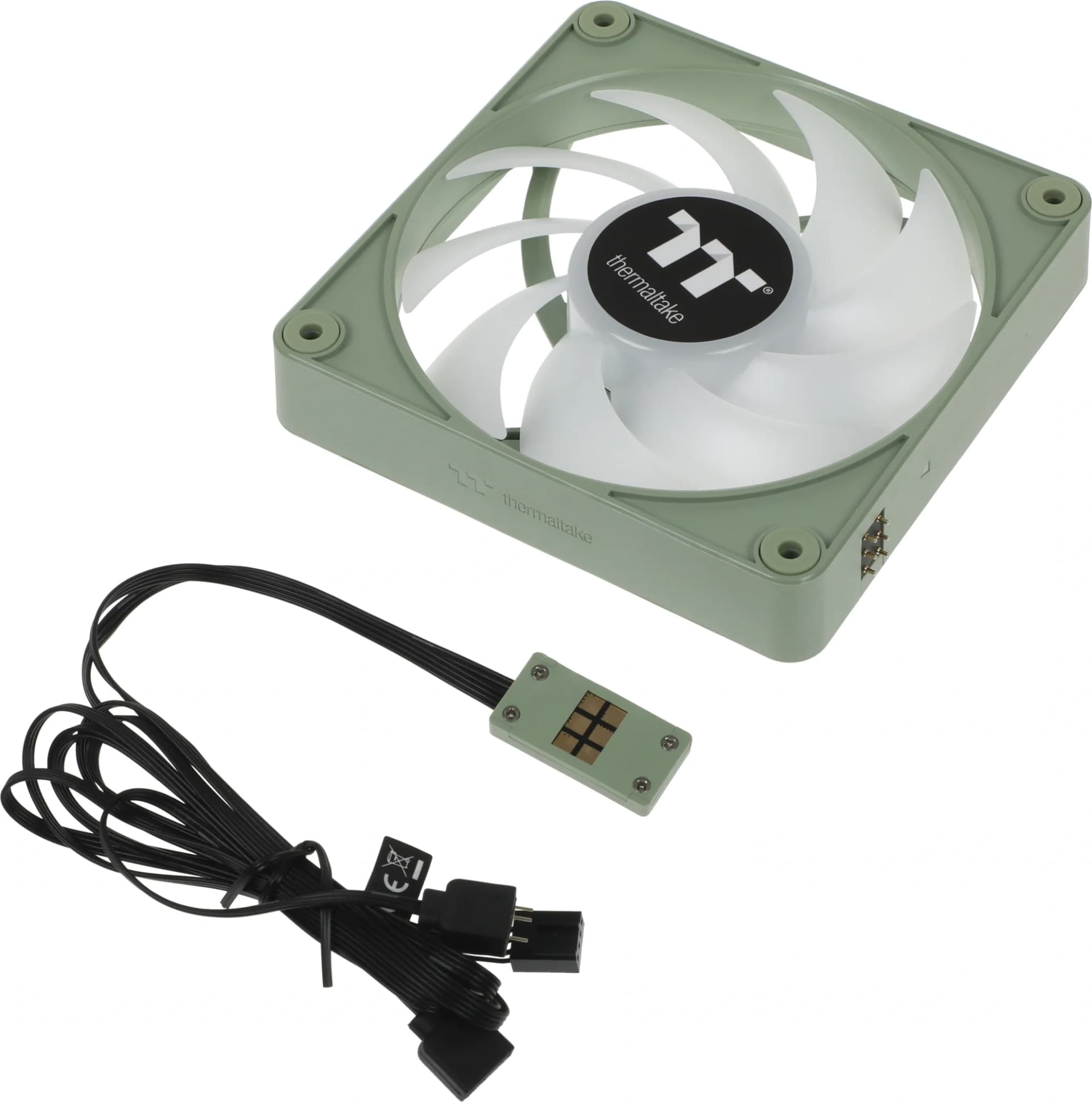 Thermaltake <CL-F196-PL12MG-A> CT120 EX ARGB Sync Matcha (4пин,120x120x25мм 3шт, 28.5дБ, 500-2000об/мин)
