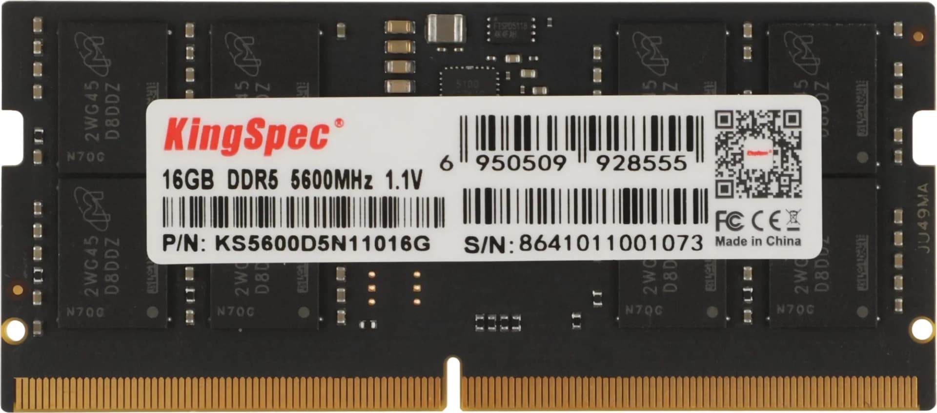 KingSpec <KS5600D5N11016G> DDR5 SODIMM 16Gb <PC5-41600> (for NoteBook)