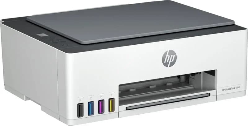 МФУ струйный HP Smart Tank 580 (A4, принтер/копир/сканер, 4800х1200dpi(цв), до22чб/16цв ppm, 64Mb, СНПЧ, WiFi, USB) (1F3Y2A)