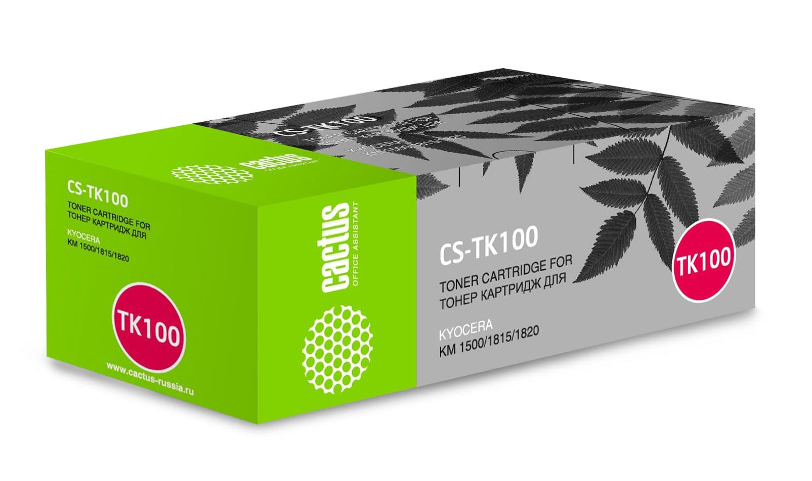 -/ Картридж лазерный Cactus CS-TK100 TK-100 черный (6000стр.) для Kyocera Mita KM-1500