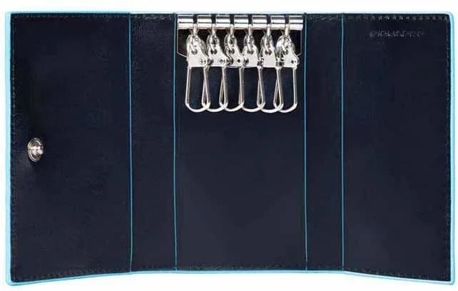 Ключница Piquadro Blue Square PC1396B2/BLU2 темно-синий натур.кожа