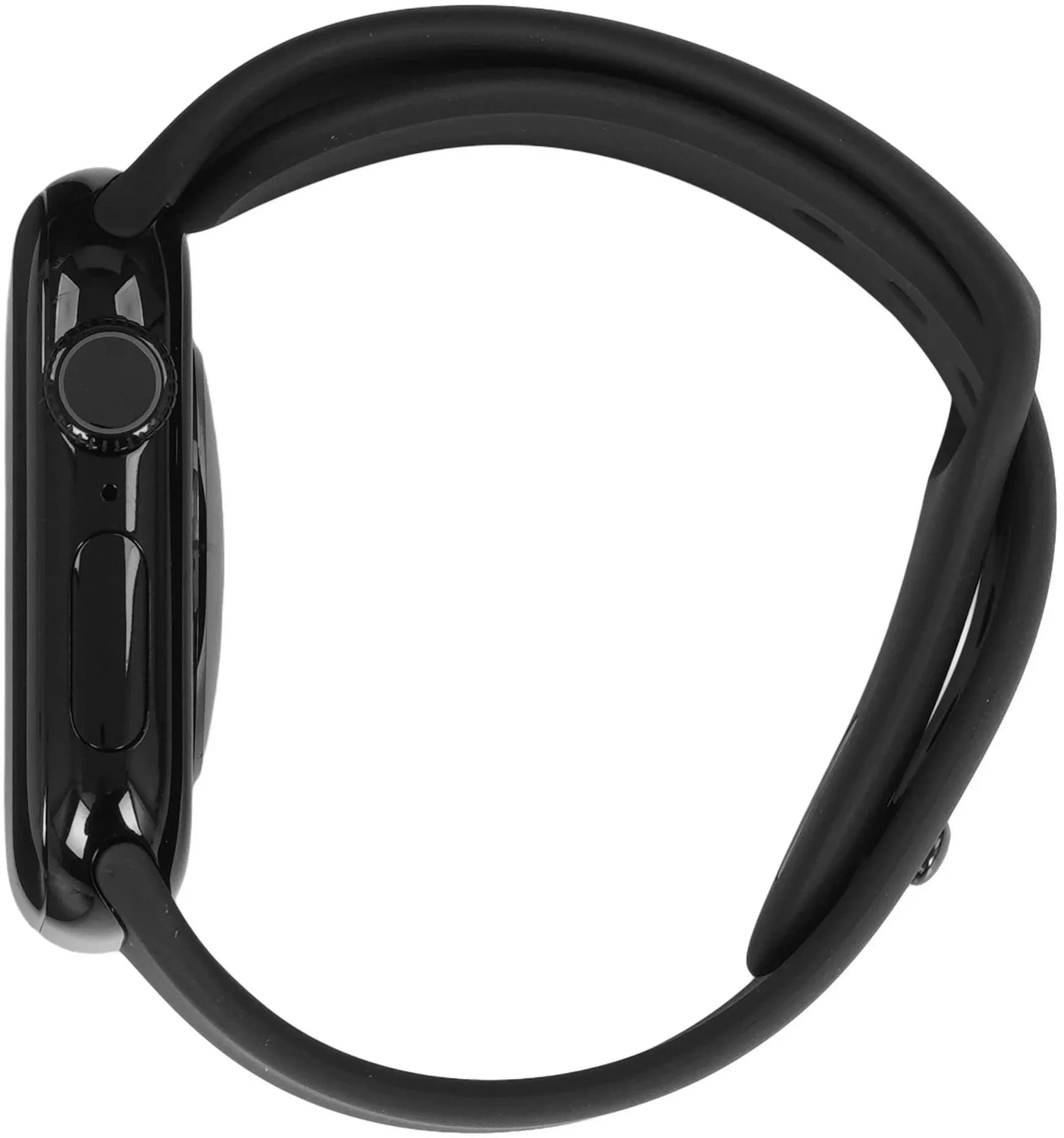 Apple Watch Series 11 46mm Jet Black Aluminium Case with Black Sport Band - S/M (MEUW4LW/A)