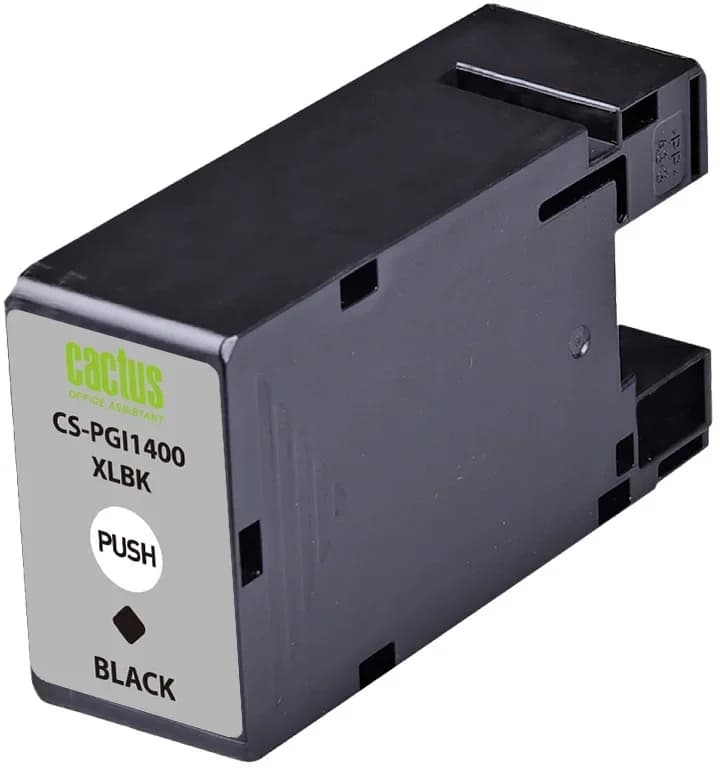 -/ Картридж струйный Cactus CS-PGI1400XLBK черный (36мл) для Canon MB2050/MB2350/MB2040/MB2340