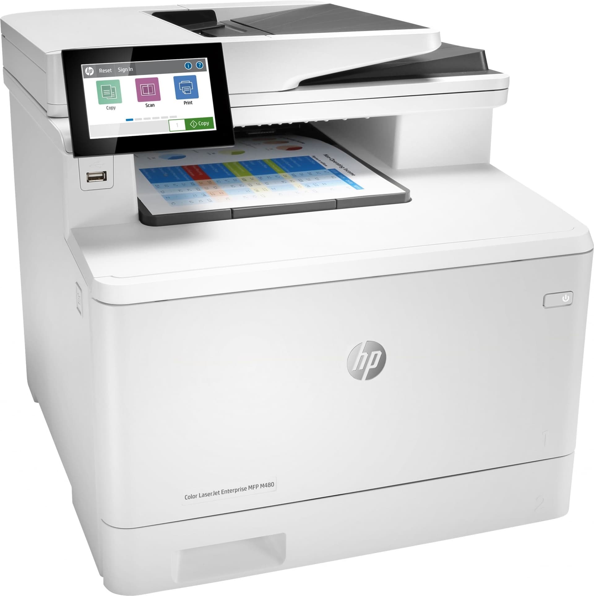 Лазерное МФУ/ HP Color LaserJet Ent MFP M480f Printer