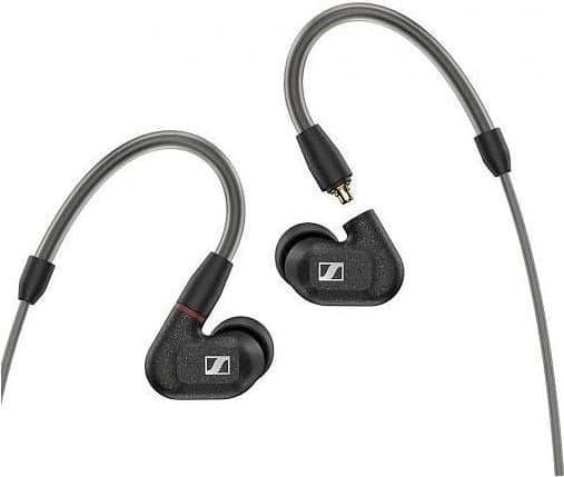 Наушники вкладыши Sennheiser IE 300 1.25м черный проводные крепление за ухом