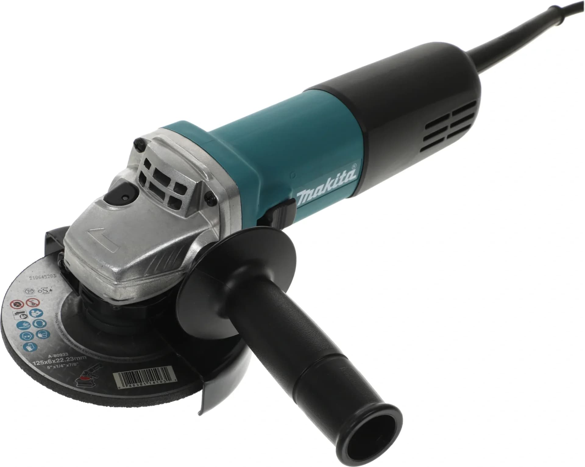 Угловая шлифовальная машина машина Makita 9558HNR 840Вт 11000об/мин рез.шпин.:M14 d=125мм
