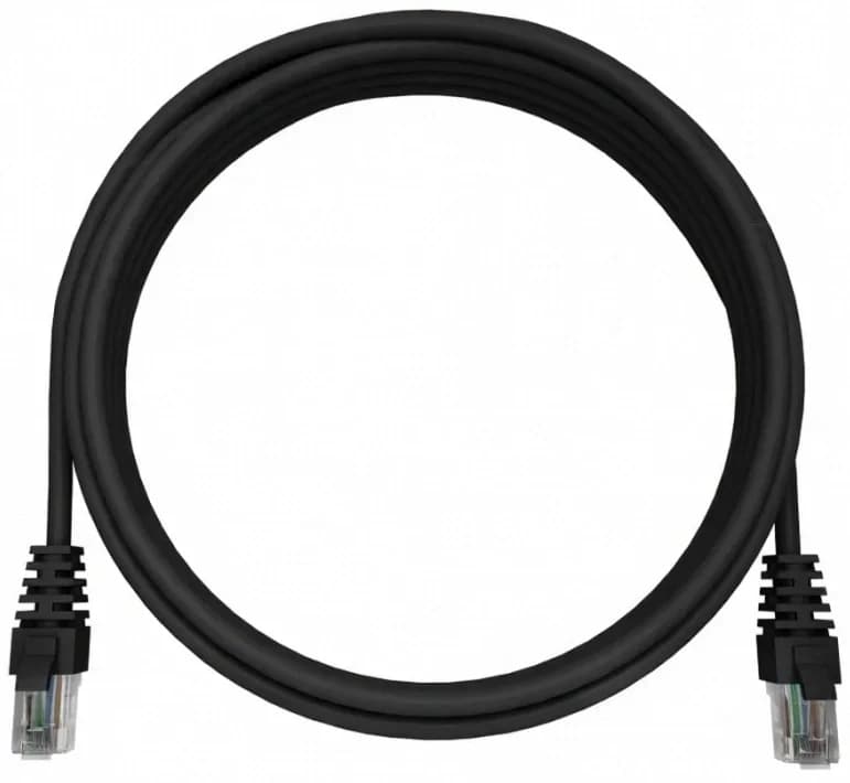 Патч-корд NTSS NTSS-PC-UTP-RJ45-5e-5.0-LSZH-BL UTP RJ-45 вил.-вилка RJ-45 кат.5E 5м черный LSZH 26AWG