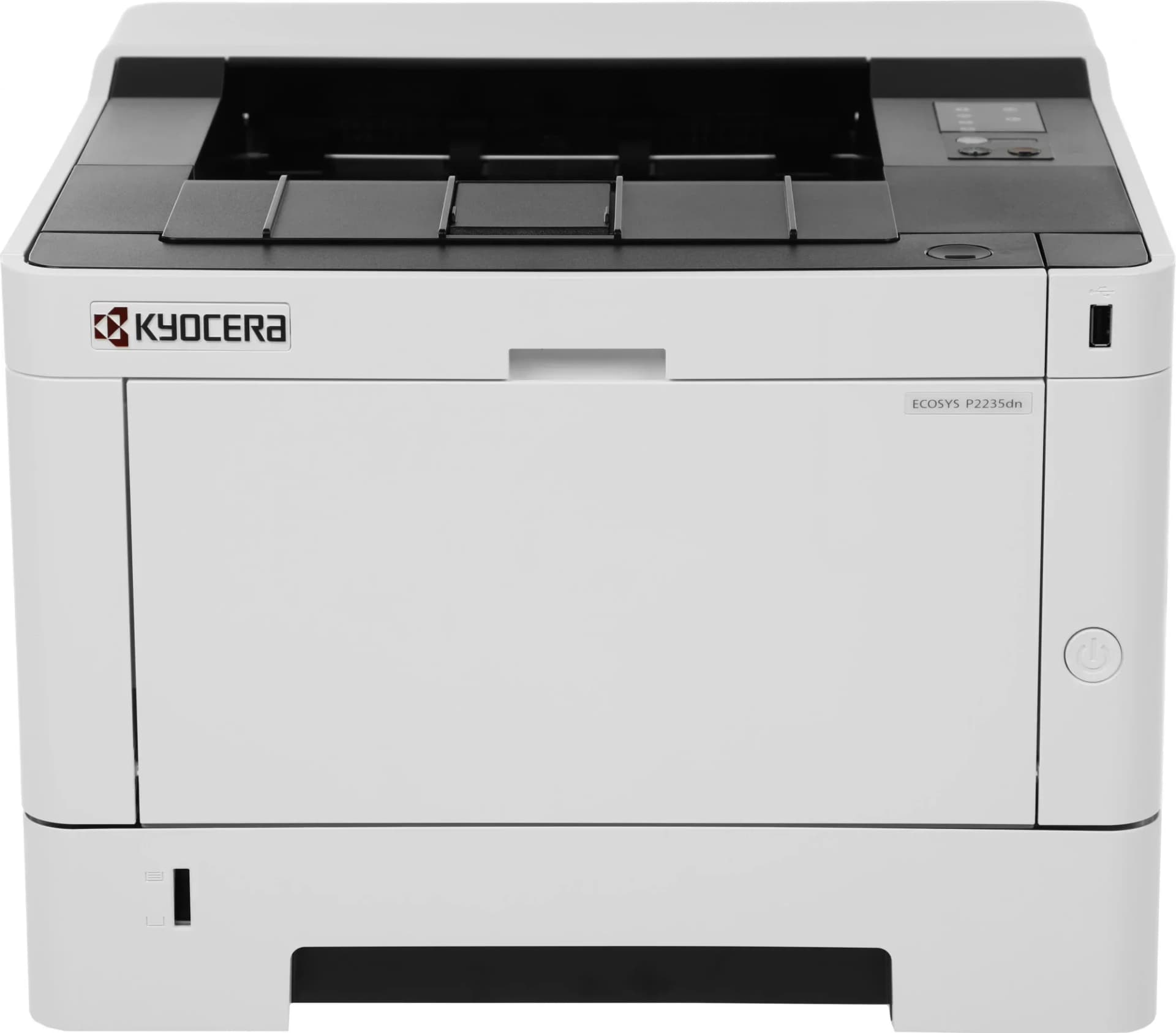 Принтер Kyocera Ecosys P2235dn A4, лазерный, черно-белый, 35стр/мин, 1200dpi, 800МГц, 256Мб, 100+250, USB/Ethernet, 1000стр/картридж, (1102RV3NL0)