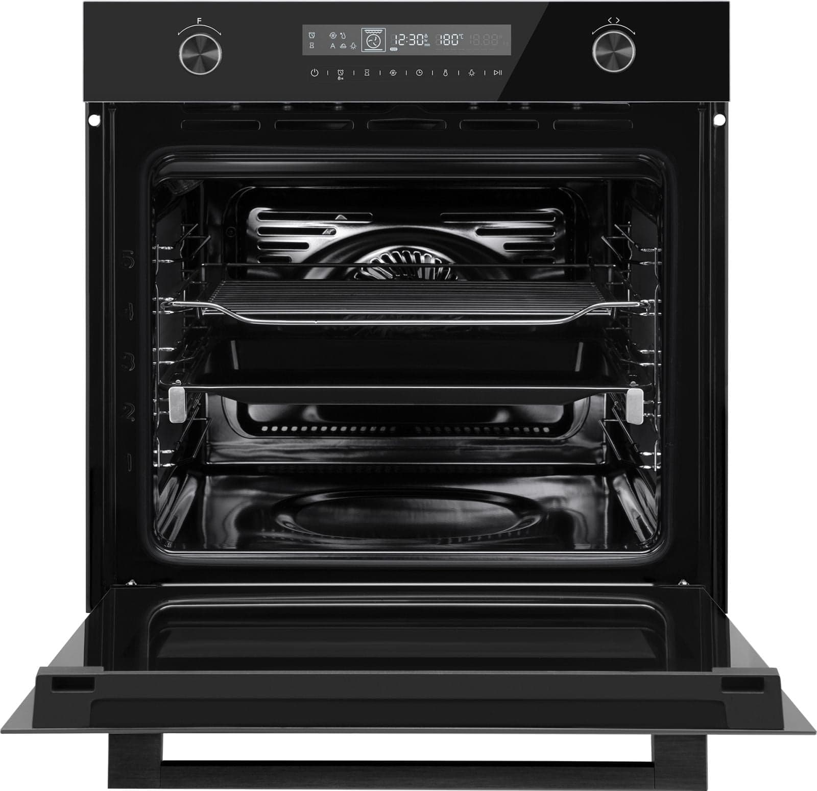 Духовой шкаф Электрический Weissgauff EOM 751 PDB Black Edition черный