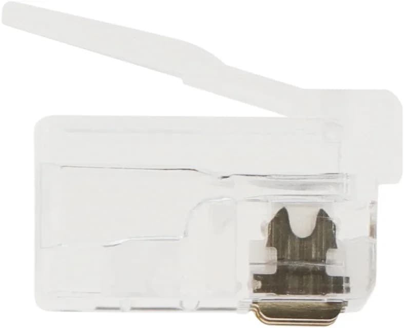 Коннектор Hyperline PLUG-6P6C-P-C2-100 (упак.:100шт) 100м прозрачный