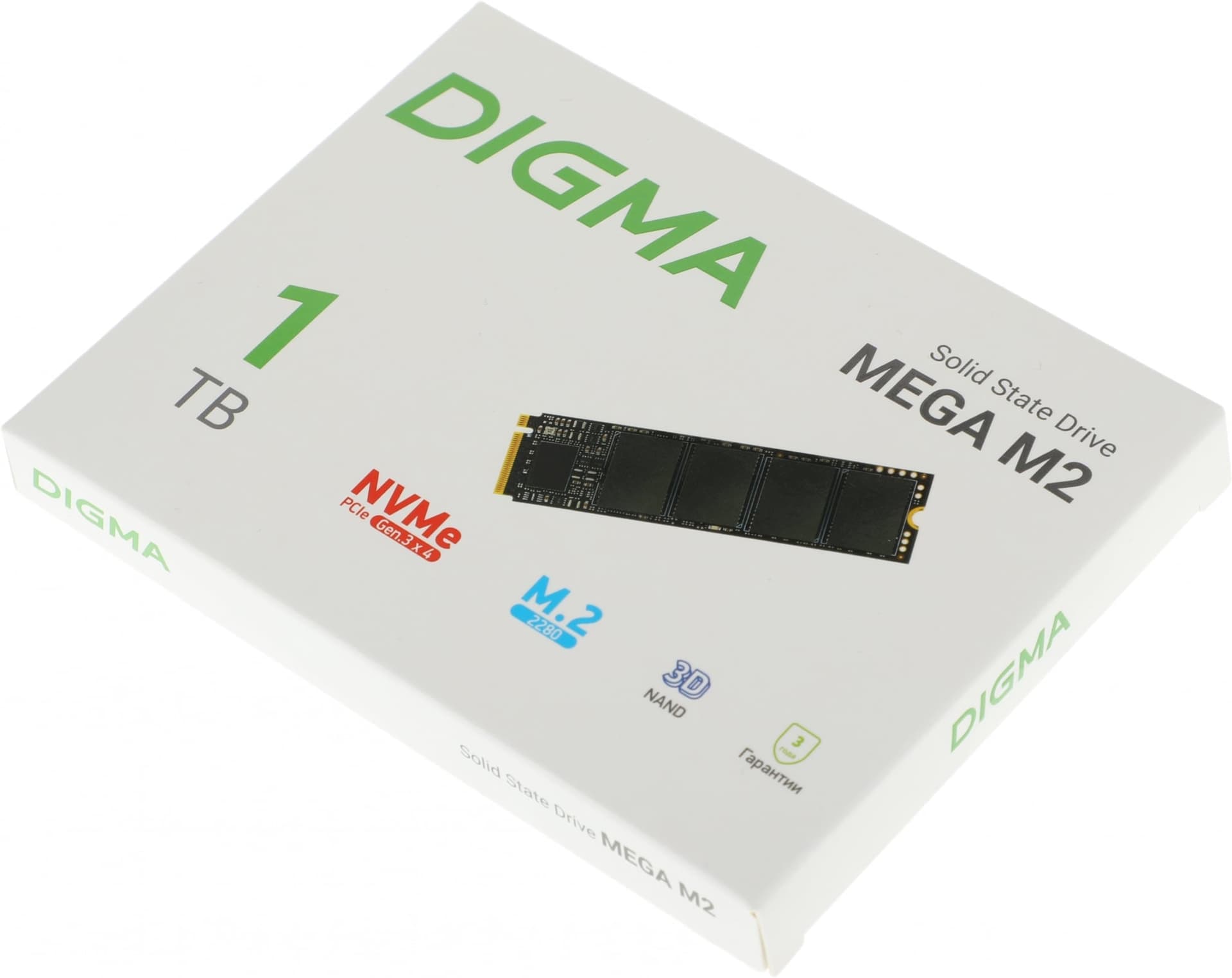Накопитель SSD 1TB Digma Mega M2 (DGSM3001TM23T)