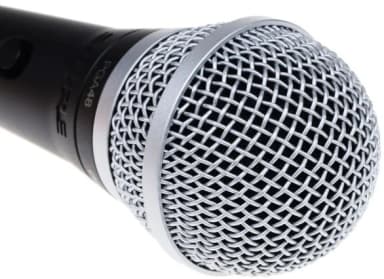 Микрофон проводной Shure PGA48-QTR-E 4.6м черный/серебристый