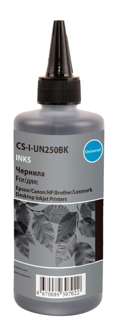 -/ Чернила Cactus CS-I-Un250BK черный 250мл для HP/Lexmark/Canon/Epson/Brother
