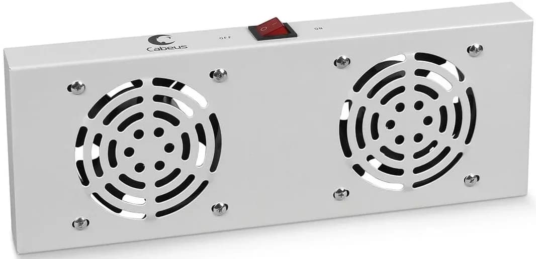 Модуль вентиляторный Cabeus (TRAY-FAN2) 2 вент. серый