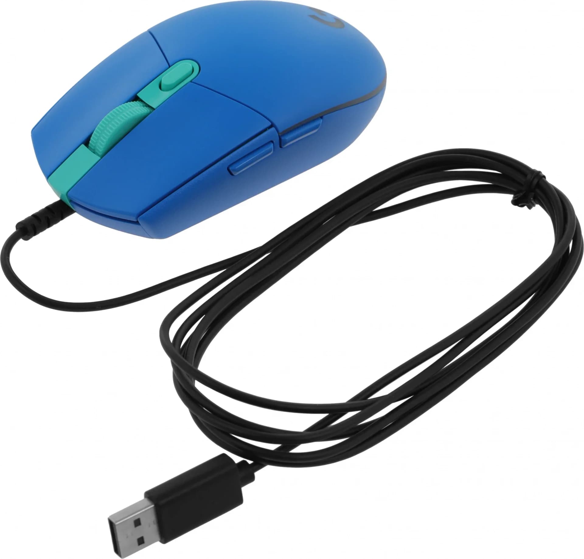 Мышь Logitech G203 LightSync синий оптическая 8000dpi USB 5but (910-005798)