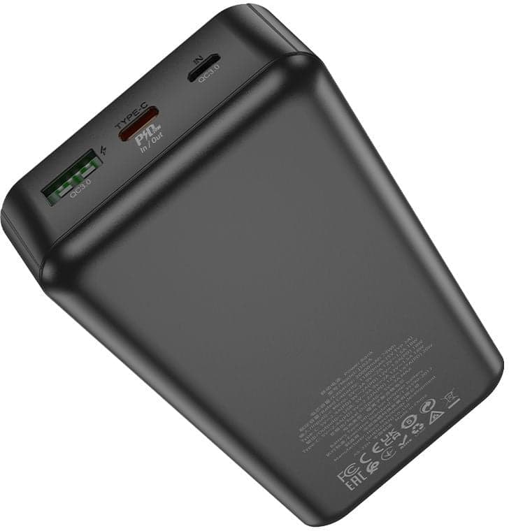 Портативный аккумулятор Hoco J102A Cool figure 20000mAh QC/PD 20W 5A USB-A/USB-C черный (J102A COOL FIGURE BLACK)