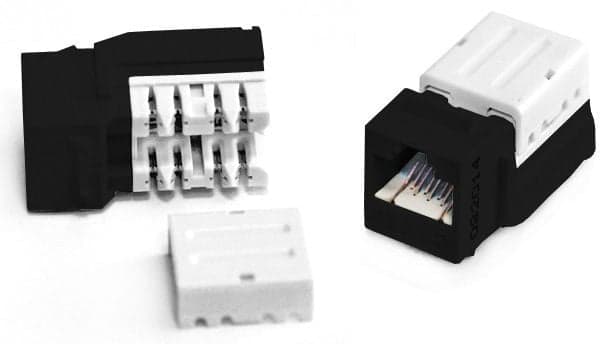 Hyperline KJNE-8P8C-C5e-90-BK Вставка Keystone Jack RJ-45(8P8C), категория 5e, 110 IDC, заделка с помощью NE-TOOL, черная