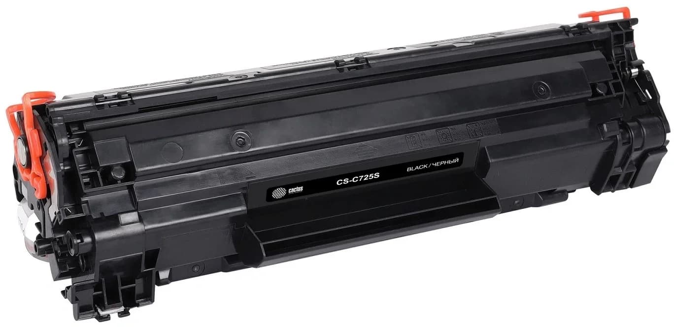 Картридж лазерный Cactus CS-C725S-6 C725S черный (1600стр.) для Canon i-Sensys 6000/6000b с чипом