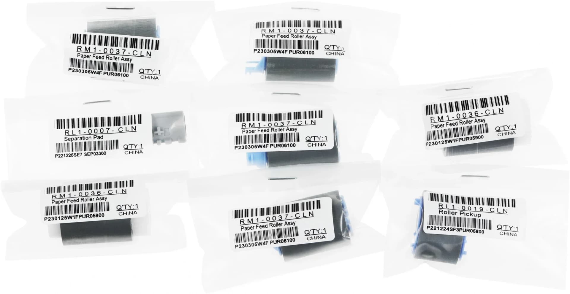 Комплект роликов Cactus CS-BRA-HP-LJ4250 (RM1-0699(1)/RL1-0007(1)/RM1-0036(2)/RL1-0019(1)/RM1-0037-(4)) для HP LJ 4200/4250/4300/4350